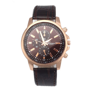 Men’s Luxury Leather Wrist Watch