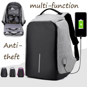 Anti-theft USB Charging Backpack