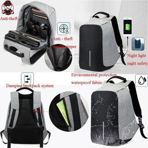 Anti-theft USB Charging Backpack